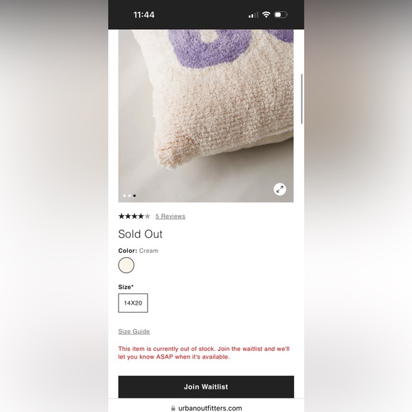 “UGH” Throw pillow from UO Home | urban outfitters tufted throw pillow 1… - Picture 4 of 4